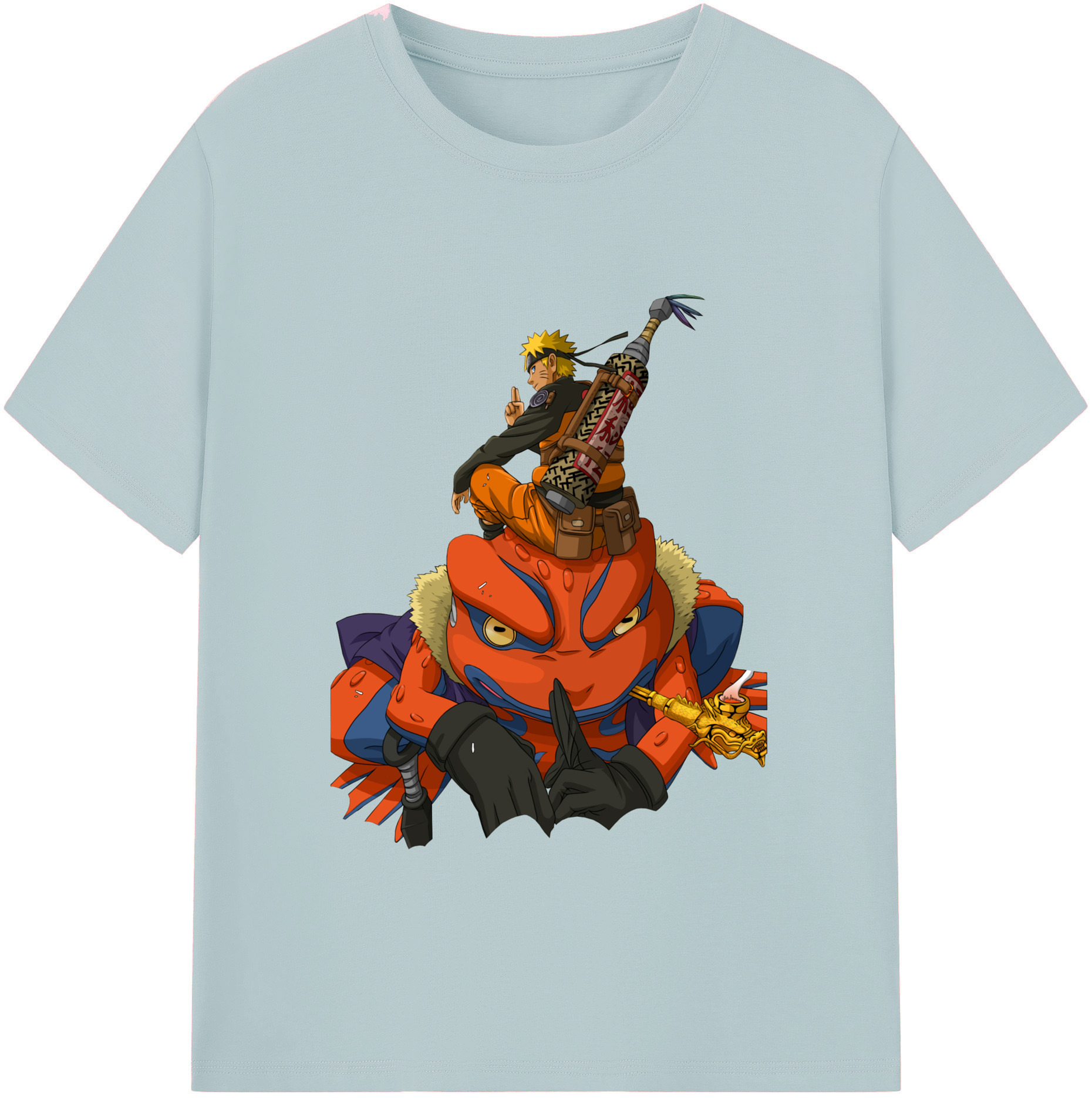 （画像用） NARUTO -ナルト- うずまき ナルト Uzumaki Naruto 綿100％半袖Tシャツ（フロントプリント）